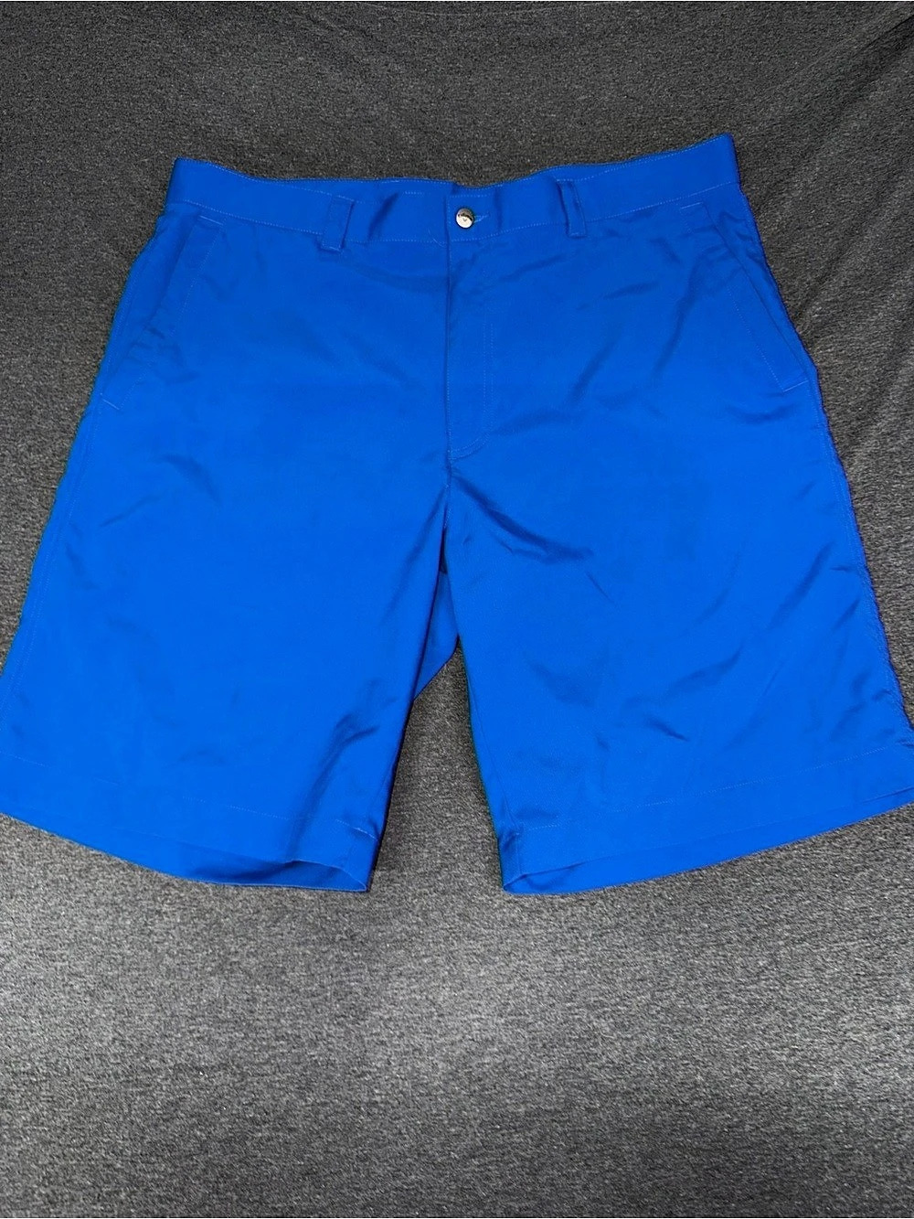 Callaway Men's Performance Flat-Front Golf Shorts Blue Waist 38